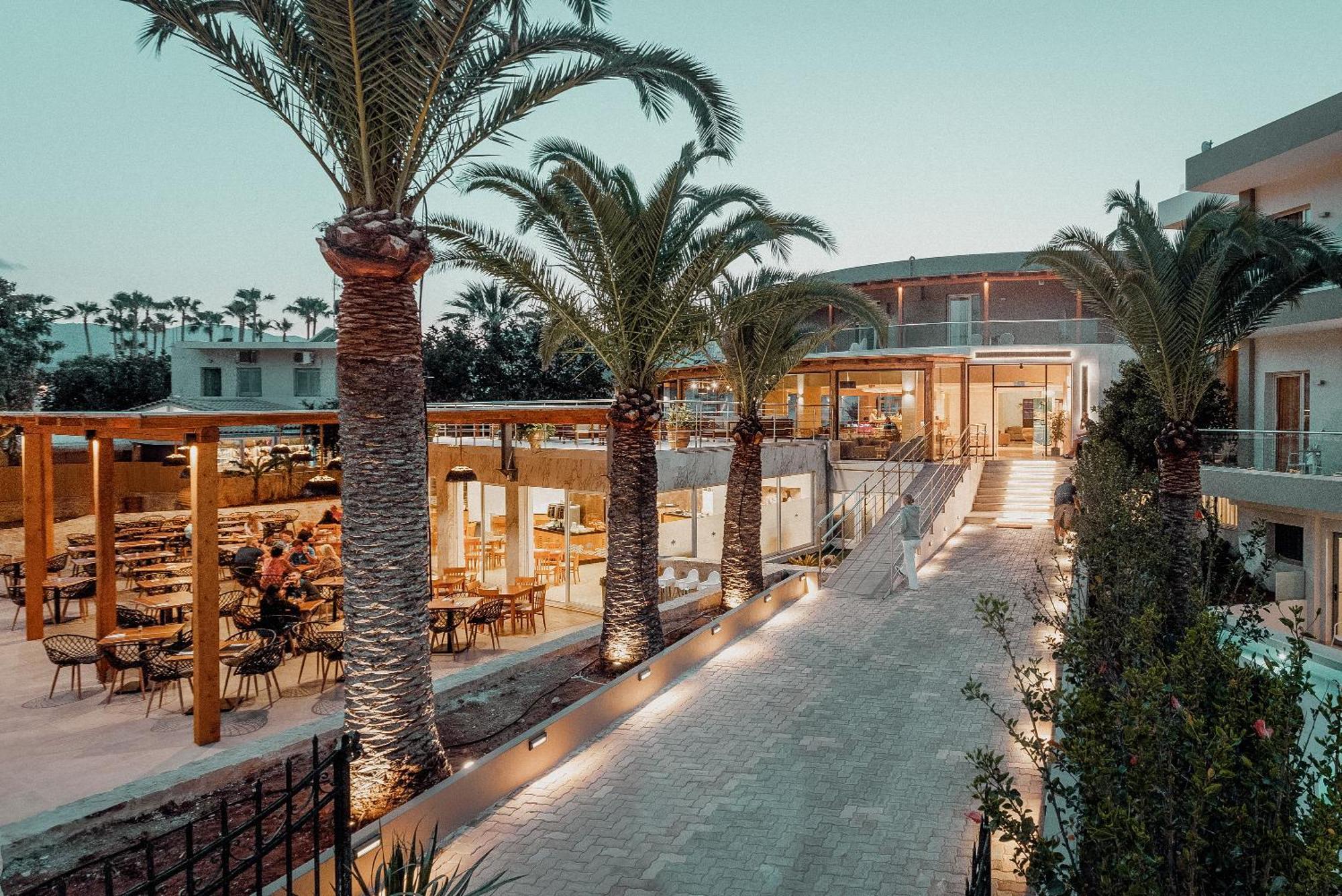 Malia Bay Beach Hotel & Bungalows Kültér fotó